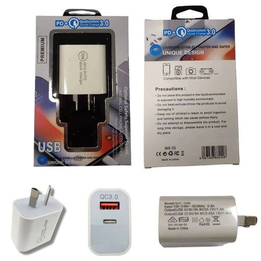 USB - Wall Charger 20W